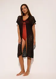 Kimono copricostume in viscosa effetto crochet, bonprix