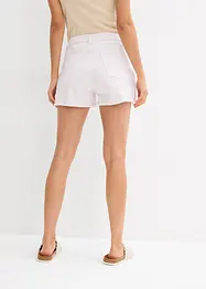 Shorts a vita alta in twill, bonprix