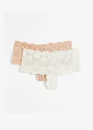 Panty con pizzo (pacco da 2), bonprix