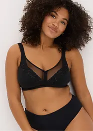 Reggiseno contenitivo senza ferretto con cotone confortevole, bonprix