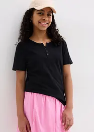 Maglia serafino in puro cotone biologico, bonprix