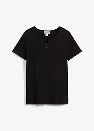 Maglia serafino in puro cotone biologico, bonprix