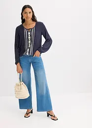 Blusa con ricami, bonprix