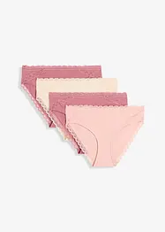 Slip con cotone biologico (pacco da 4), bonprix