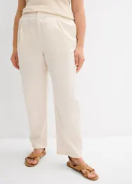Pantaloni a carota in misto cotone elasticizzato, bonprix