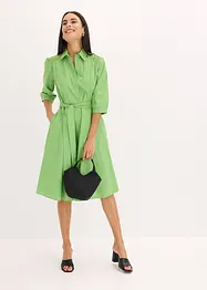 Abito chemisier con pizzo e fusciacca, bonprix