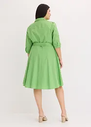 Abito chemisier con pizzo e fusciacca, bonprix