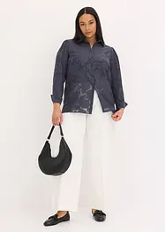 Blusa in chiffon jacquard, bonprix