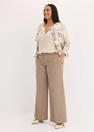 Pantaloni wide leg elasticizzati, bonprix