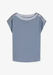Maglia con dettaglio in satin, bonprix