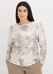 Blusa in tessuto a trama operata, bonprix