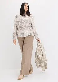 Blusa in tessuto a trama operata, bonprix