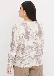 Blusa in tessuto a trama operata, bonprix