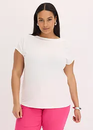 Maglia con dettaglio in satin, bonprix