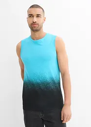 Canotta con colori sfumati in cotone biologico, slim fit, bonprix