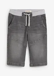 Bermuda di jeans elasticizzati regular fit, bonprix