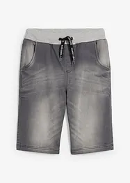 Bermuda di jeans in felpa, regular fit, bonprix