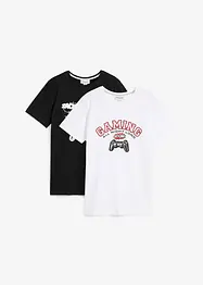 T-shirt in puro cotone biologico (pacco da 2), bonprix