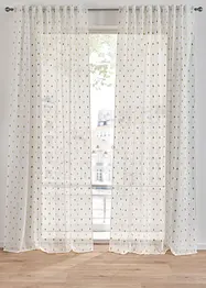 Tenda trasparente con ricamo (pacco da 1), bonprix