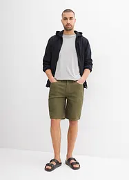 Bermuda in jeans elasticizzati, regular fit (pacco da 2), bonprix