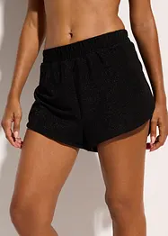Shorts copricostume con filato glitterato, bonprix