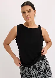 Top in jersey con dettaglio attorcigliato, bonprix