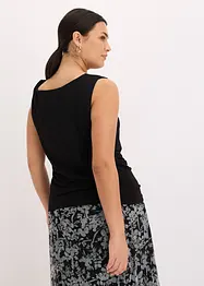 Top in jersey con dettaglio attorcigliato, bonprix