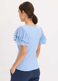Maglia con volant, bonprix