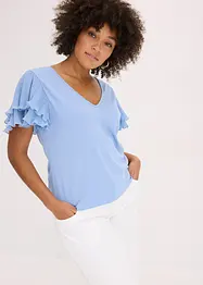 Maglia con volant, bonprix