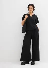 Blusa oversize con fondo elastico, bonprix