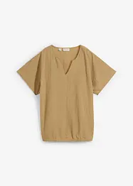 Blusa oversize con fondo elastico, bonprix