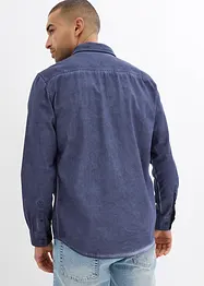 Camicia a maniche lunghe in puro cotone effetto lavato, bonprix