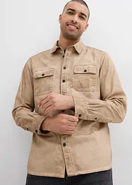 Camicia a maniche lunghe in puro cotone effetto lavato, bonprix