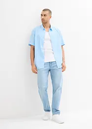 Camicia in misto lino a maniche corte, bonprix