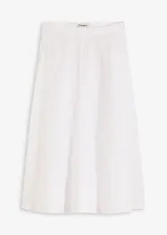 Gonna midi in misto viscosa fluente, bonprix