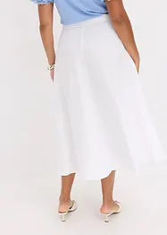 Gonna midi in misto viscosa fluente, bonprix