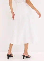 Gonna midi in misto viscosa fluente, bonprix