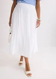 Gonna midi in misto viscosa fluente, bonprix