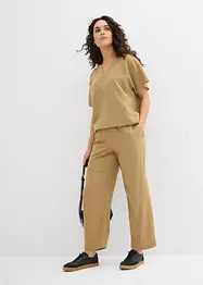 Blusa oversize con fondo elastico, bonprix