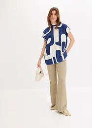Blusa stile tunica in satin, bonprix
