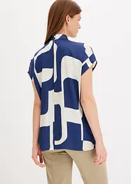 Blusa stile tunica in satin, bonprix