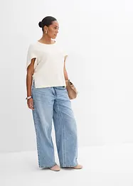 Maglia oversize in misto viscosa fluente, bonprix