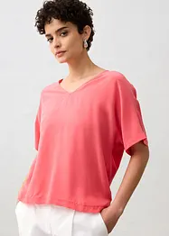 Maglia in misto seta e inserto in tessuto a trama, bonprix