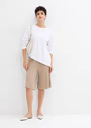 Bermuda a vita alta in maglia di misto viscosa, bonprix