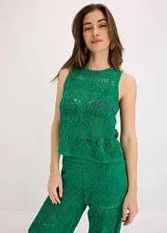 Top in maglia traforata, bonprix