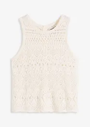Top in maglia traforata, bonprix