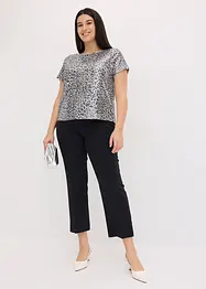 Maglia in paillettes leopardate, bonprix