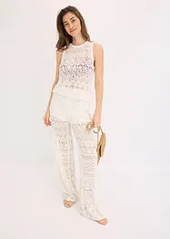 Top in maglia traforata, bonprix