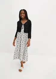 Bolero con ricami e maniche a 3/4, bonprix