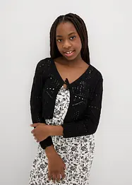 Bolero con ricami e maniche a 3/4, bonprix